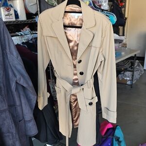 New York & Company Beige Trench Coat